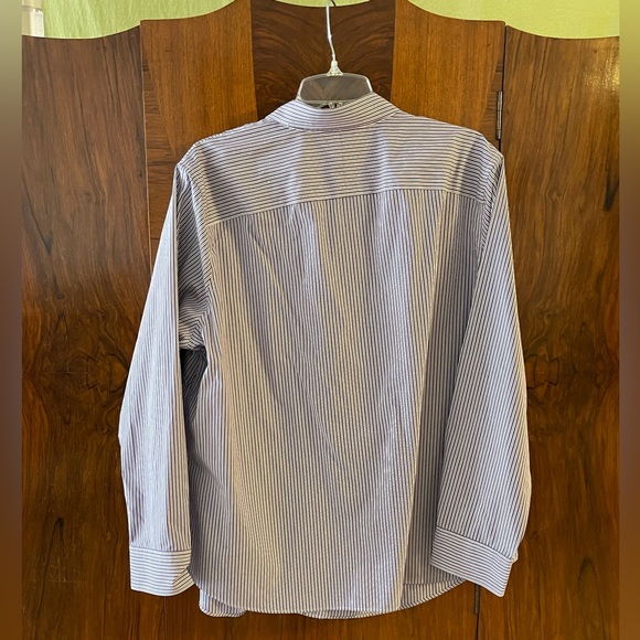 Ralph Lauren men’s dress shirt. White with purple & lavender strips. - Picture 3 of 3